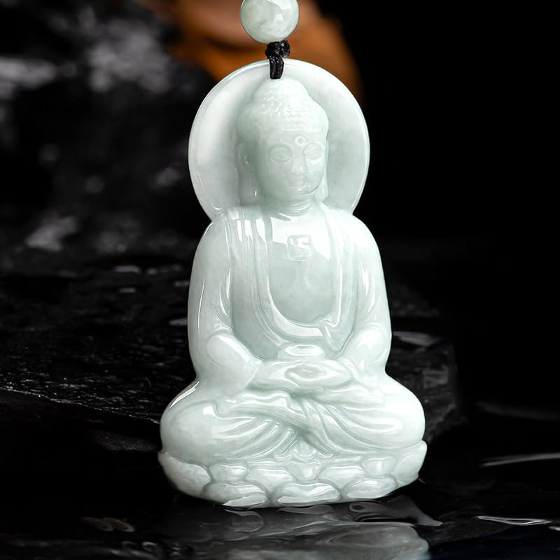 Jade Future Buddha Statue Necklace - Unisex Christmas Gift