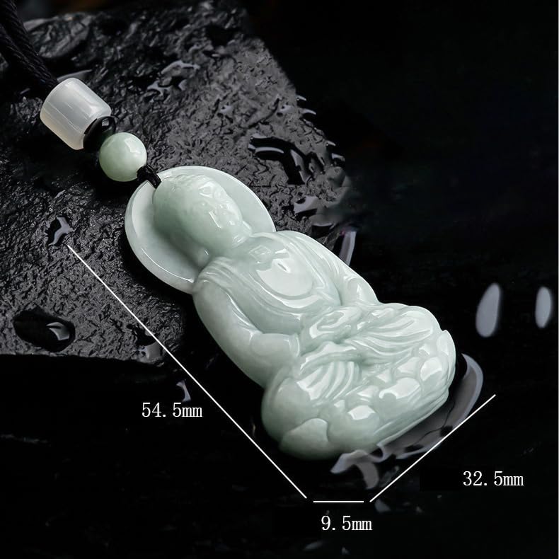 Jade Future Buddha Statue Necklace - Unisex Christmas Gift