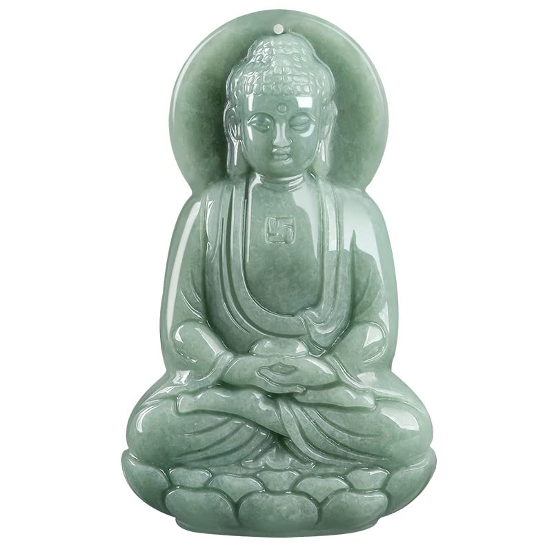 Jade Future Buddha Statue Necklace - Unisex Christmas Gift